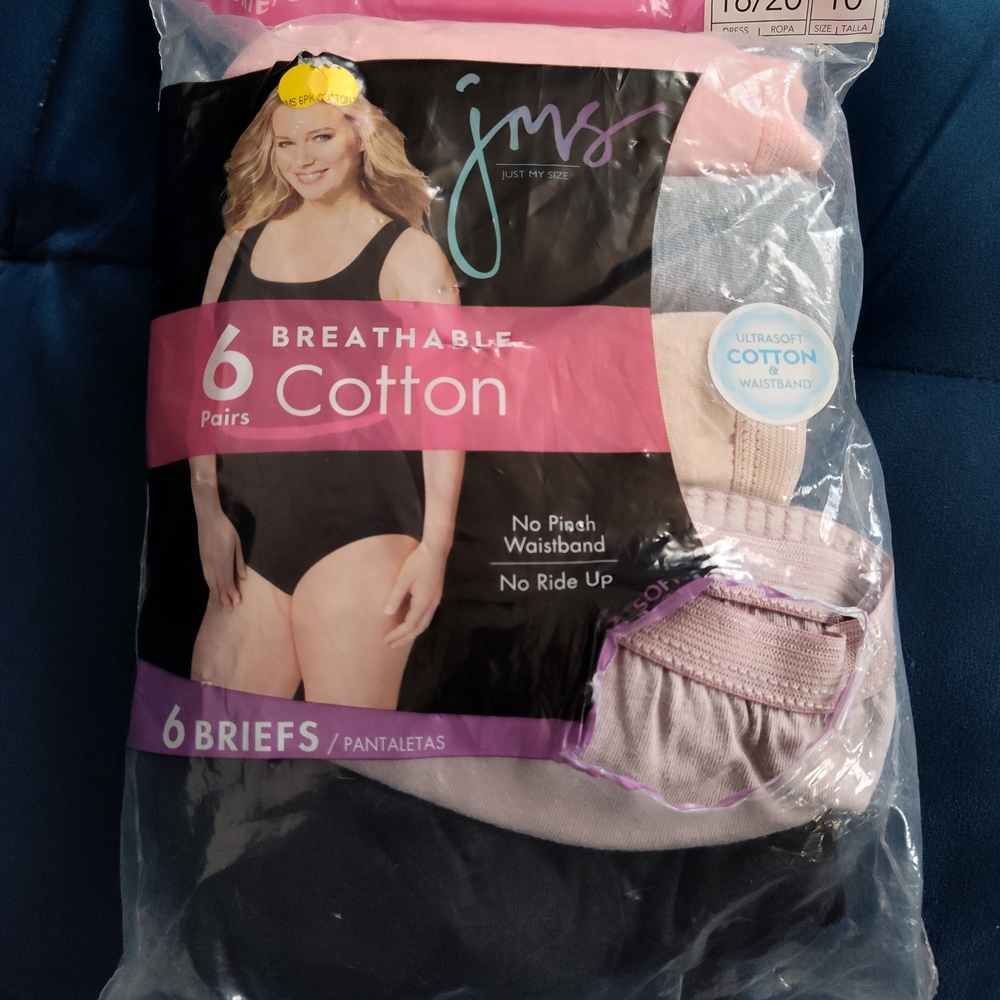 Just My Size Breathable Cotton Panties - Assorted Colors
